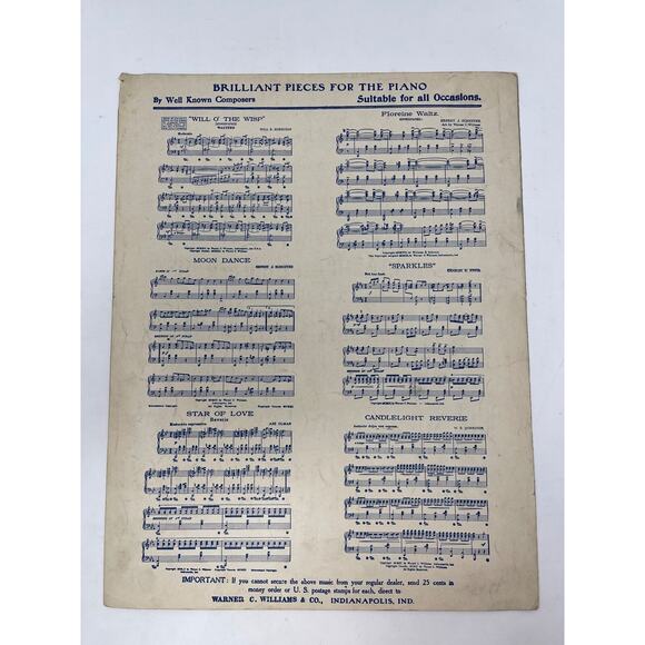 1912 Moonlight Dreams Sheet Music Reverie by Will B Morrison - Picture 2 of 10